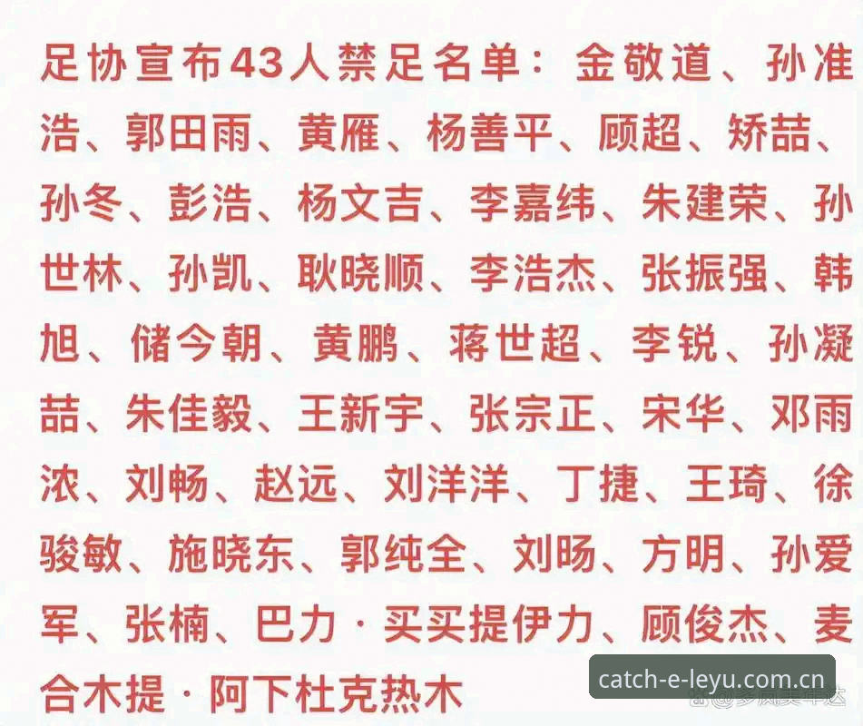 足协第三批禁足风暴全面评测：从乐鱼官网入口看中国足球反腐的深水区